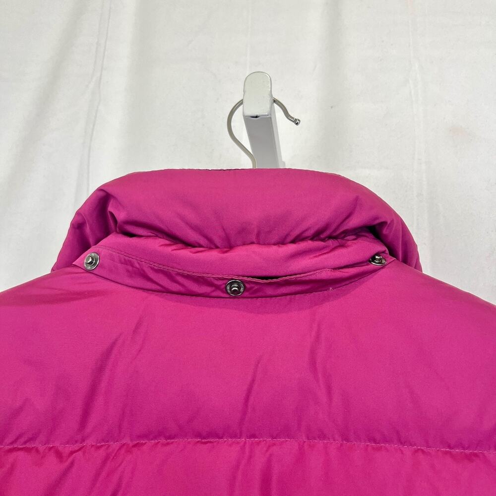 LANDS' END Down Winter Coat Full Zip Puffer Missing Hood Purple Size 4 6 S - Picture 7 of 10